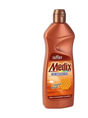Image of: Medix Препарат за почистване на мебели и дърво Expert Cream Polish, крем, с пчелен восък, 500 ml